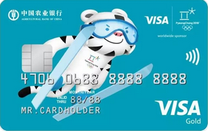 農(nóng)行Visa2018冬奧會主題信用卡 金卡(藍)