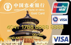 農行金穗國際旅游卡 普卡(VISA)